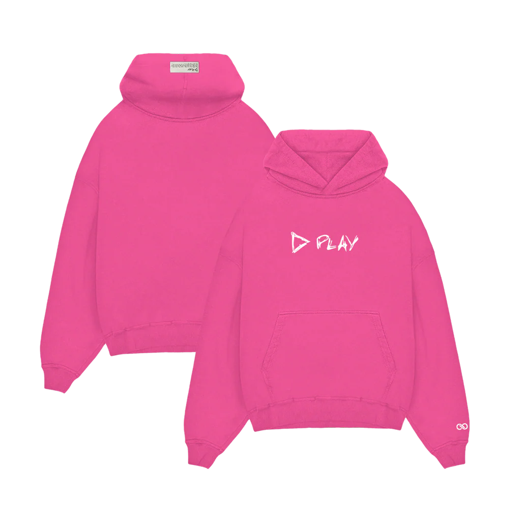 Ed Sheeran Merch - Play Pink Hoodie
