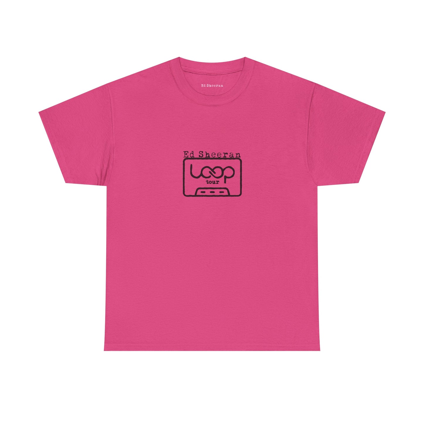 Ed Sheeran Merch - Loop Tour Pink T-Shirt
