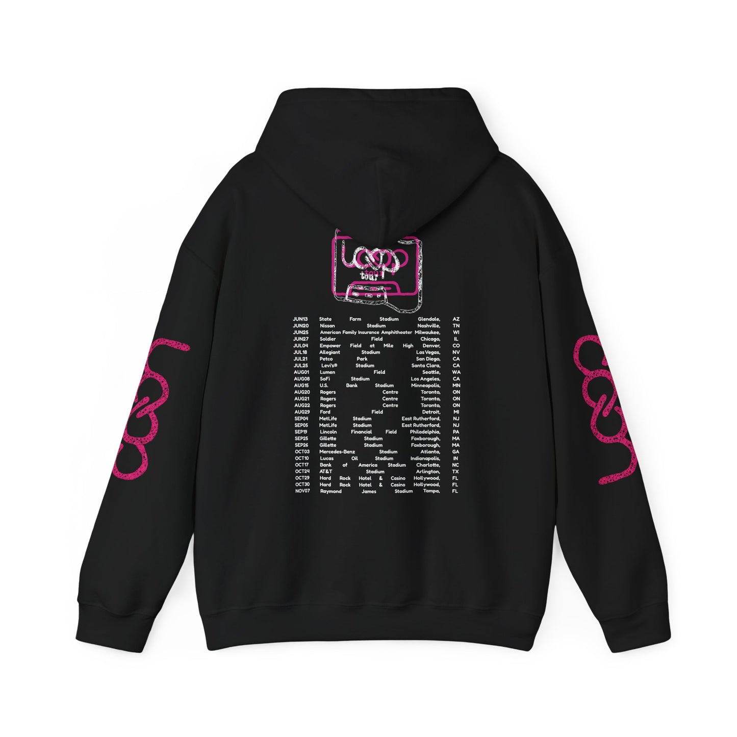 Ed Sheeran Merch - Loop Tour Dated Hoodie