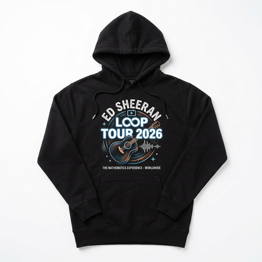 Ed Sheeran Loop Tour Black Hoodie